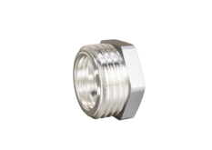 Футорка LD Pride DN20х15 (3/4"НР х 1/2" ВР) латунь никель с биркой