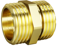 Ниппель прямой LD Pride DN15 (1/2") НР/НР латунь