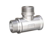 Тройник LD Pride DN15 (1/2") ВР/НР/НР латунь никель с биркой