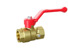 Кран шаровой латунный для манометра LD Pride 44.15.В-В.2М.Р Ду 15 М20 Ру 40 рычаг (red) с биркой