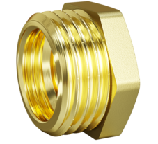 Футорка LD Pride DN20х15 (3/4"НР х 1/2" ВР) латунь