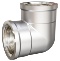 Угол 90 гр LD Pride DN15 (1/2") ВР/ВР латунь никель