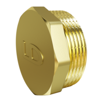 Пробка (в трубу) LD Pride DN50 (2") НР латунь