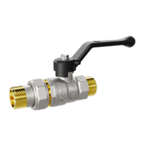 Кран шаровой латунный LD Pride 47.20.Н-ГШ.Р Ду 20 Ру 40 рычаг с биркой