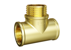 Тройник LD Pride DN15 (1/2") ВР/НР/ВР латунь с биркой