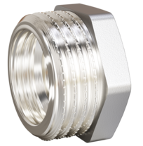 Футорка LD Pride DN20х15 (3/4"НР х 1/2" ВР) латунь никель