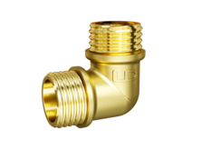 Угол 90 гр LD Pride DN20 (3/4") НР/НР латунь