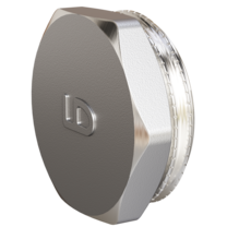 Пробка (в трубу) LD Pride DN15 (1/2") НР латунь никель