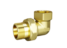 Сгон разъемный угловой (американка) LD Pride DN15 (1/2") ВР/НР латунь с биркой