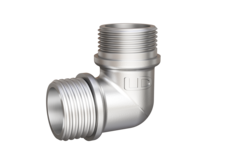 Угол 90 гр LD Pride DN20 (3/4") НР/НР латунь никель