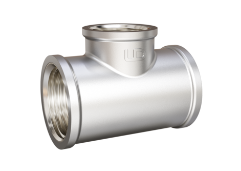 Тройник LD Pride DN40 (1 1/2") ВР/ВР/ВР латунь никель с биркой