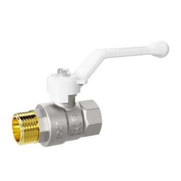 Кран шаровой латунный LD Pride 47.25.В-Н.Р Ду 25 Ру 40 рычаг (white) с биркой