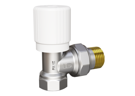 Клапан радиаторный регулировочный угловой LD Pride 59.15.В-ГШ.Р.У Ду15 Ру10