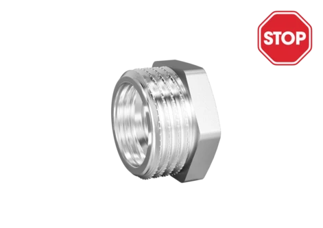 (СНЯТО С ПРОИЗВОДСТВА) Футорка LD Pride DN50х40 (2"НР х 1 1/2" ВР) латунь