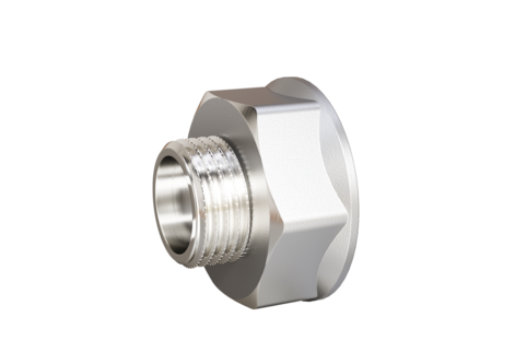 Переход LD Pride DN15х10 (1/2"ВР х 3/8"НР) латунь никель в упаковке