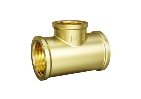 Тройник LD Pride DN40 (1 1/2") ВР/ВР/ВР латунь с биркой