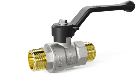 Кран шаровой латунный LD Pride 47.15.Н-Н.Р Ду 15 Ру 40 рычаг