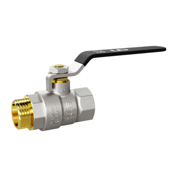 Кран шаровой латунный LD Pride 47.20.В-Н.Р Ду 20 Ру 40 рычаг стальной