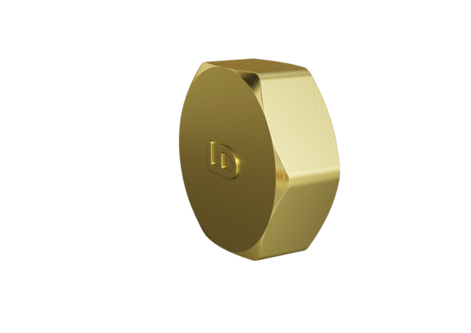 Заглушка LD Pride (на трубу) DN25 (1") ВР латунь