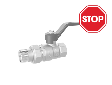 Кран шаровой латунный LD Pride 47.32.В-ГШ.Р Ду 32 Ру 25 рычаг