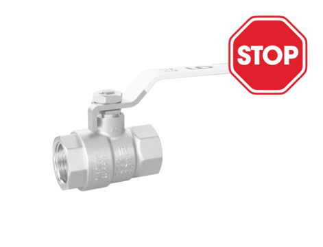 Кран шаровой латунный LD Pride 47.50.В-В.Р GAS Ду 50 Ру 25 рычаг стальной