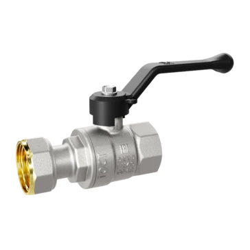 Кран шаровой латунный с накидной гайкой LD Pride 47.20.В-НкГк.Р Ду 20 Ру 40 рычаг