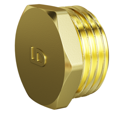 Пробка (в трубу) LD Pride DN25 (1") НР латунь
