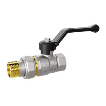 Кран шаровой латунный LD Pride 47.15.В-ГШ.Р Ду 15 Ру 40 рычаг с биркой