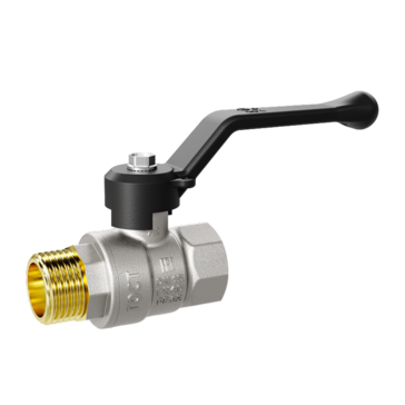 Кран шаровой латунный LD Pride 47.20.В-Н.Р Ду 20 Ру 40 рычаг с биркой