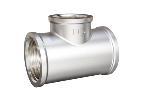 Тройник LD Pride DN15 (1/2") ВР/ВР/ВР латунь никель с биркой