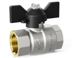 Кран шаровой латунный LD Pride 47.25.В-В.Б Ду 25 Ру 40 бабочка