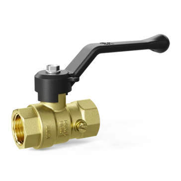 Кран шаровой латунный для манометра LD Pride 44.15.В-В.2М.Р Ду 15 Ру 40 рычаг с биркой
