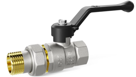 Кран шаровой латунный LD Pride 47.25.В-ГШ.Р Ду 25 Ру 40 рычаг