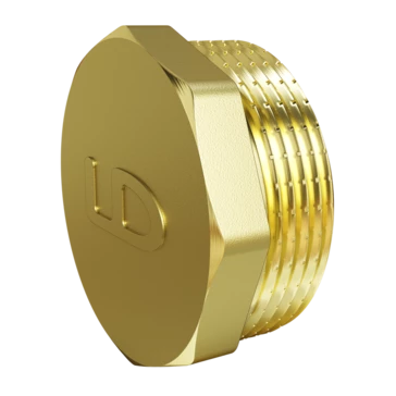 Пробка (в трубу) LD Pride DN50 (2") НР латунь