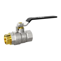 Кран шаровой латунный LD Pride 47.25.В-Н.Р Ду 25 Ру 40 рычаг стальной