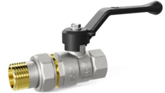 Кран шаровой латунный LD Pride 47.25.В-ГШ.Р Ду 25 Ру 40 рычаг