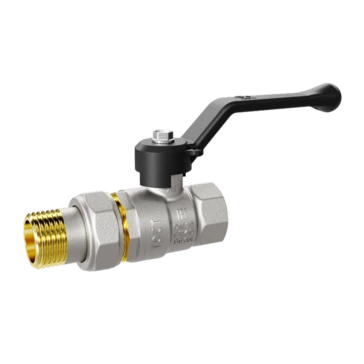 Кран шаровой латунный LD Pride 47.32.В-ГШ.Р Ду 32 Ру 25 рычаг с биркой