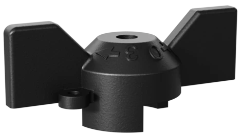 Рукоятка "Бабочка" (Черная) LD Pride для DN 15, 20