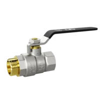 Кран шаровой латунный LD Pride 47.50.В-Н.Р Ду 50 Ру 25 рычаг стальной