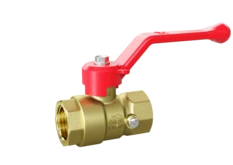 Кран шаровой латунный для манометра LD Pride 44.15.В-В.2М.Р Ду 15 М20 Ру 40 рычаг (red) с биркой