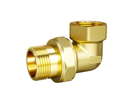 Сгон разъемный угловой (американка) LD Pride DN20 (3/4") ВР/НР латунь