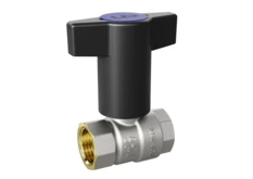 Кран шаровой латунный LD Pride 47.15.В-В.ТР Ду 15 Ру 40 Т-рукоятка (blue)