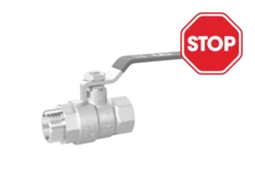 (СНЯТО С ПРОИЗВОДСТВА) Кран шаровой латунный LD Pride 47.40.В-Н.Р Ду 40 Ру 25 рычаг стальной