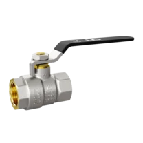 Кран шаровой латунный LD Pride 47.25.В-В.Р Ду 25 Ру 40 рычаг стальной