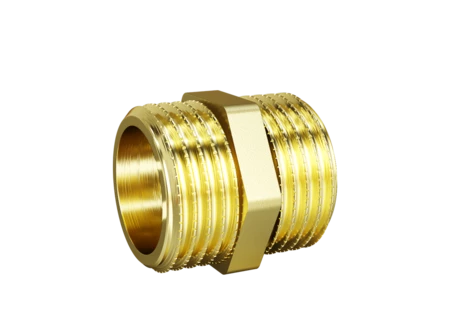 Ниппель прямой LD Pride DN32 (1 1/4") НР/НР латунь с биркой