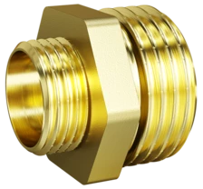 Ниппель переходной LD Pride DN40х32 (1 1/2"НР х 1 1/4"НР) латунь