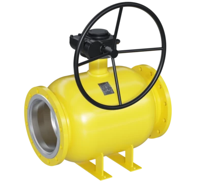Кран шаровый LD КШЦФ Р Gas 350.016.П/П.02. из стали 20 Ду350 Ру1,6МПа с редуктором