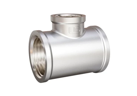 Тройник переходной LD Pride DN25х15х25 (1"ВР х 1/2"ВР х 1"ВР) латунь никель