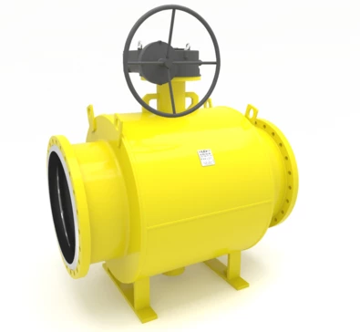 Кран шаровый LD КШЦФ Р Gas 700/600.016.Н/П.02. из стали 20 Ду700/600 Ру1,6МПа с редуктором