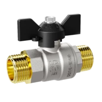 Кран шаровой латунный LD Pride 47.15.Н-Н.Б Ду 15 Ру 40 бабочка с биркой